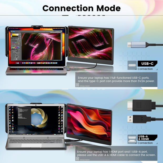 Domyfan S1 Dual Screen Laptop Screen Extender